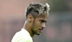 Neymar Faux Hawk with Blonde Streaks